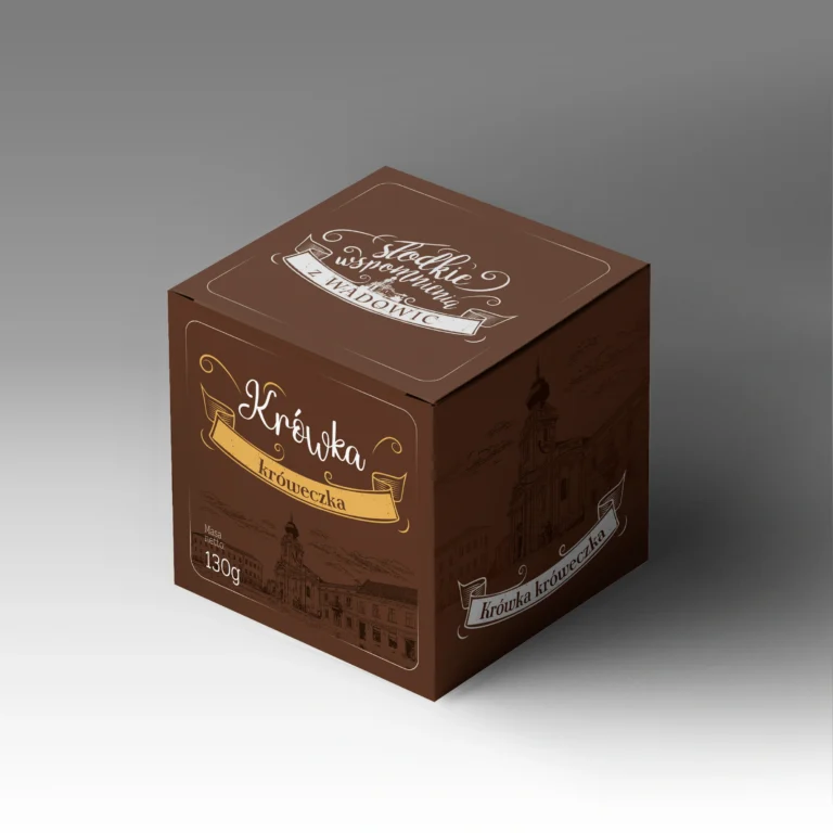 slodkie wspomnienia z wadowic pudelko KROWKA