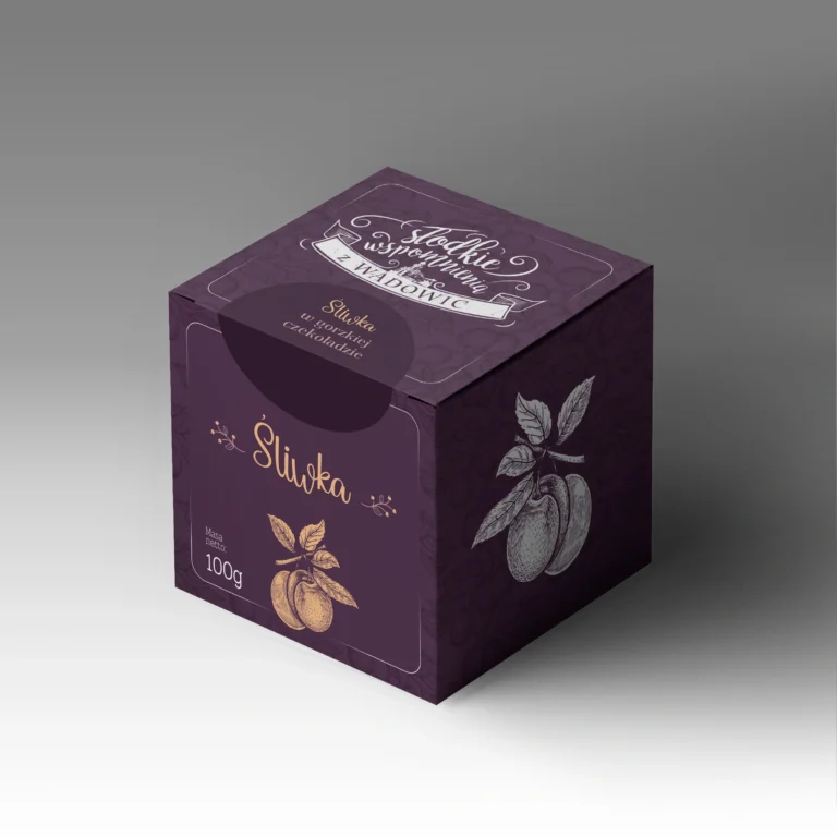 slodkie wspomnienia z wadowic pudelko SLIWKA