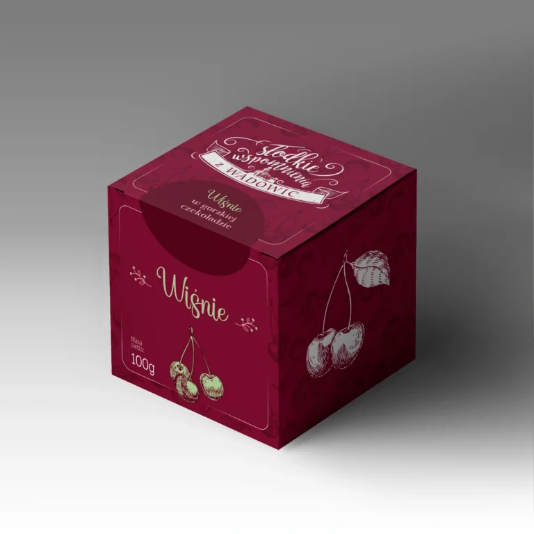 slodkie wspomnienia z wadowic pudelko WISNIE